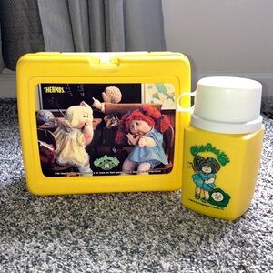 Vintage Cabbage Patch Kids lunch box and thermos